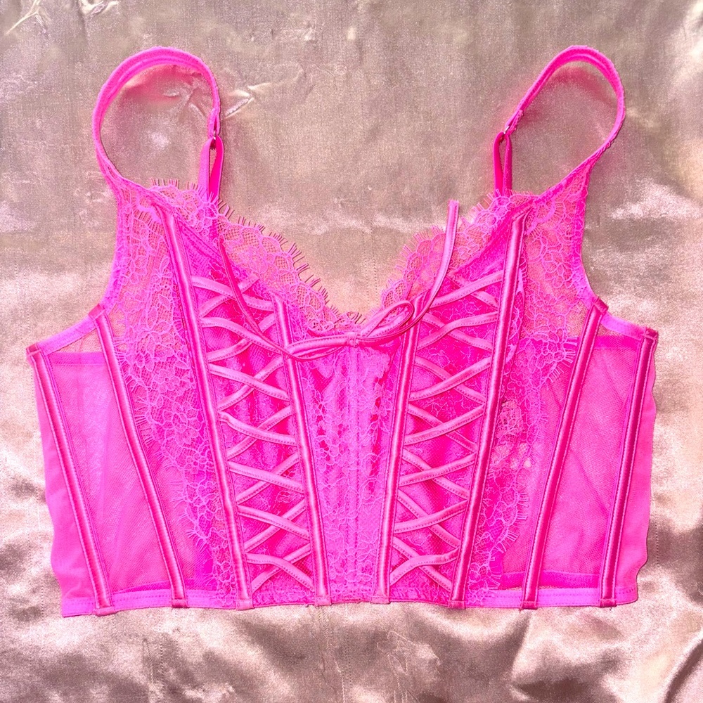 Victoria’s Secret pink corset top